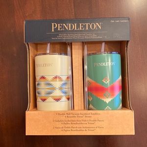 Pendleton 20 oz stainless steel mug set